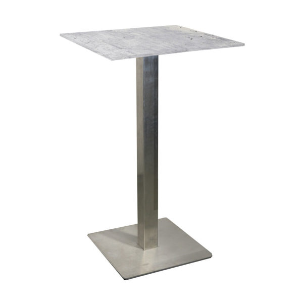 Stehtisch Edelstahl betonoptik 70 x 70 cm