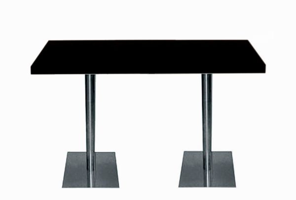 Sitztisch Edelstahl LARGE schwarz - 175 x 70 cm